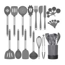 Yuming Factory Non-Stick and Heat Resistant 24PCS Silicone and Stainless Steel Kitchen Utensil Set